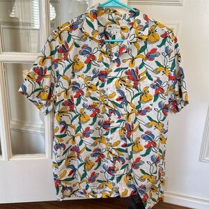 J Crew men’s floral print shirt M